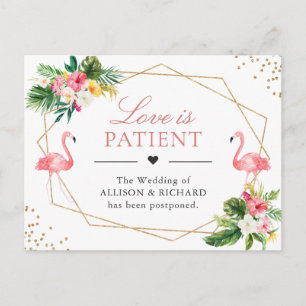 Carte Postale Mariage Flamant Tropical Patient Amour Nouvelle Da