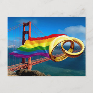 Carte Postale Mariage gay San Francisco