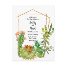 Mariage géométrique Cactus du désert en fleurs