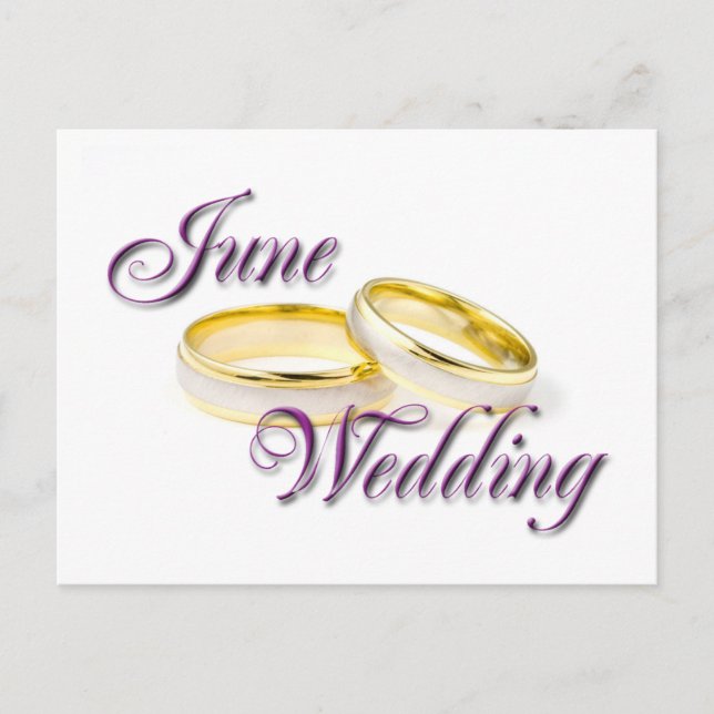 CARTE POSTALE MARIAGE JUIN (Devant)