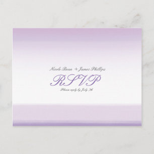 Carte postale Mariage Lavender Purple Watercolor