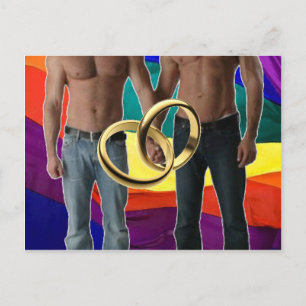 Carte Postale Mariage masculin