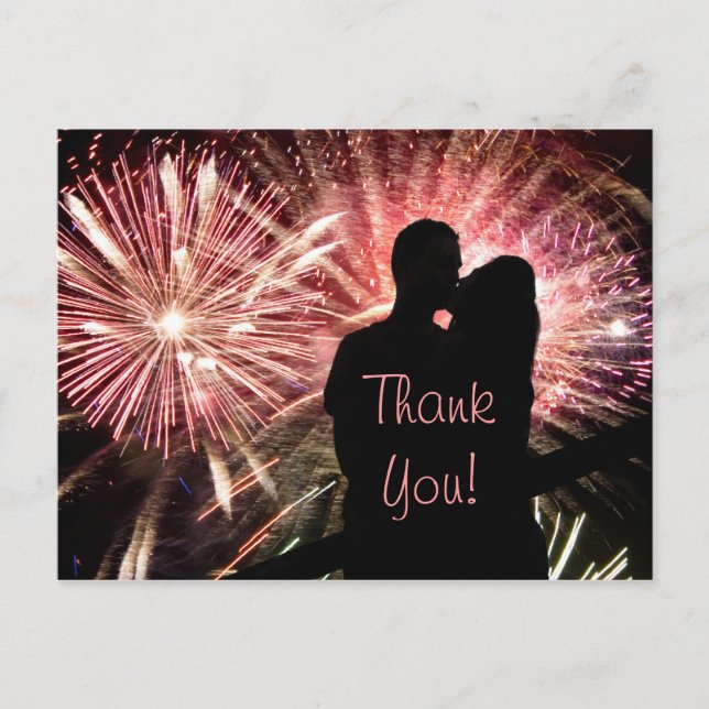 Carte Postale Mariage Merci (Devant)