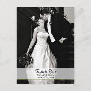 Carte postale Mariage Merci