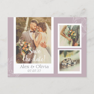 Carte postale mariage Merci