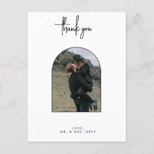 Carte postale mariage Merci photo