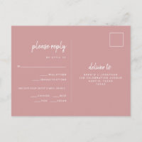 Mariage Minimaliste Rose Poussiéreux | Choix de Re