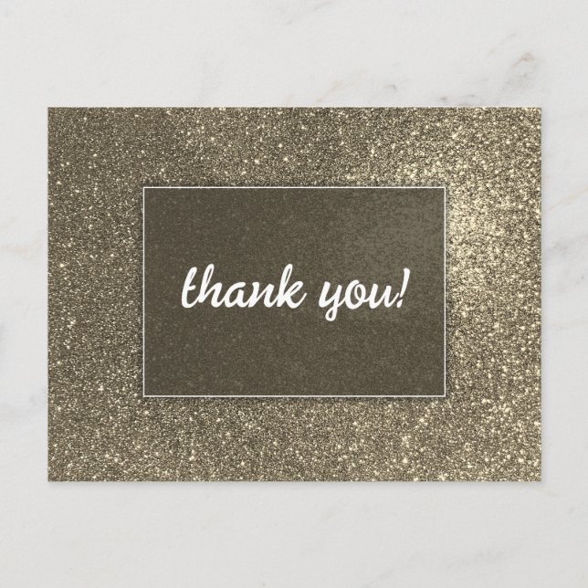 Carte postale Mariage Parties scintillant or moder (Devant)