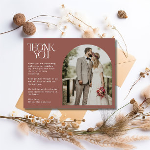 Carte postale Mariage photo Arch en terre cuite