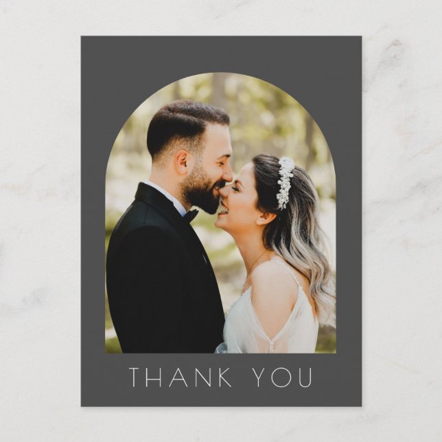 Carte postale Mariage photo Arch moderne (Devant)