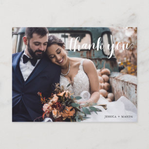 Carte postale Mariage photo de script main