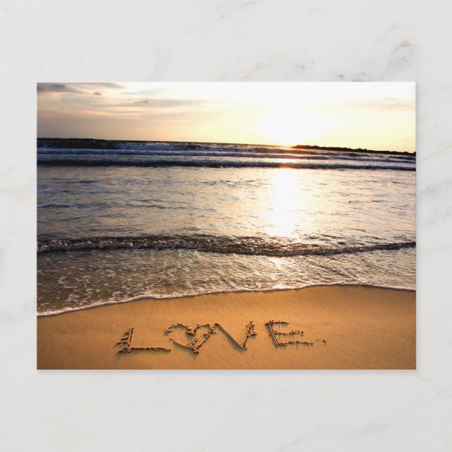 Carte postale Mariage Plage (Devant)