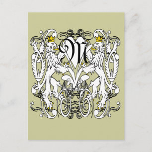 Carte Postale Mariage Renaissance Lion Rampant