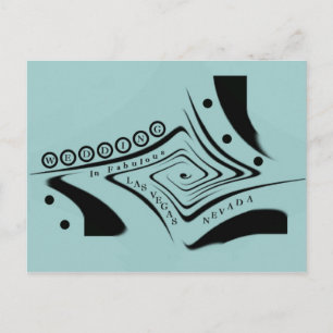 Carte Postale MARIAGE RETRO UNIQUE À Las Vegas Postcard