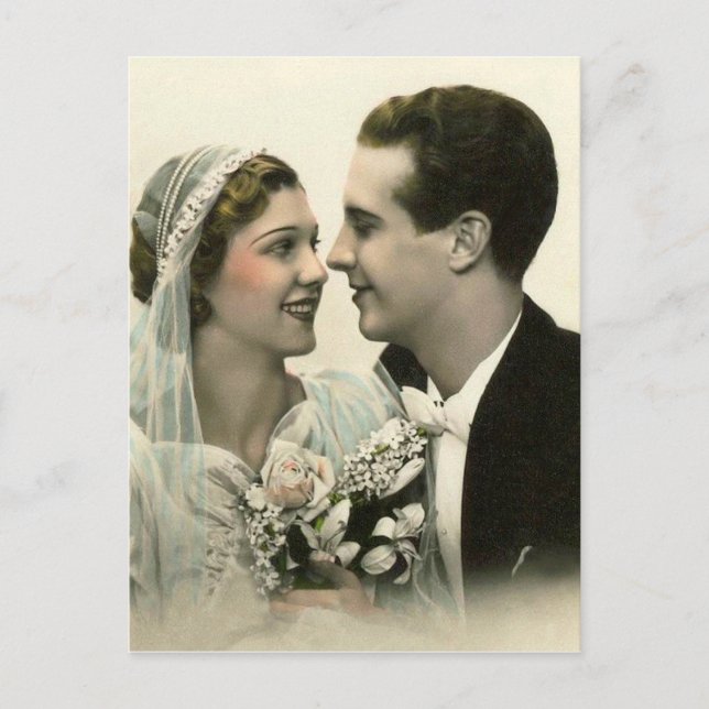 Carte Postale Mariage romantique (Devant)