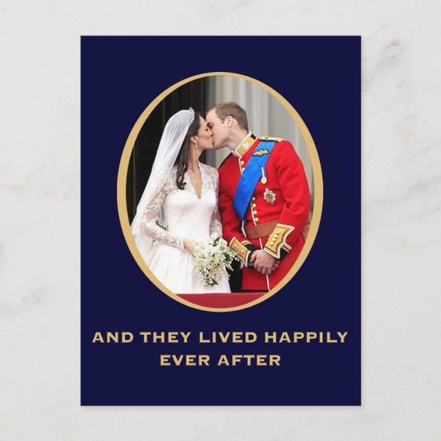Carte Postale Mariage royal (Devant)