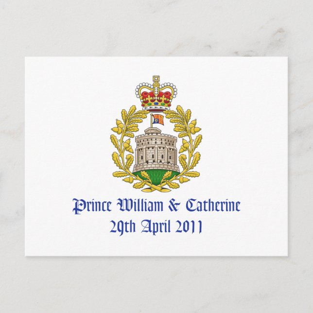 Carte Postale Mariage royal (Devant)