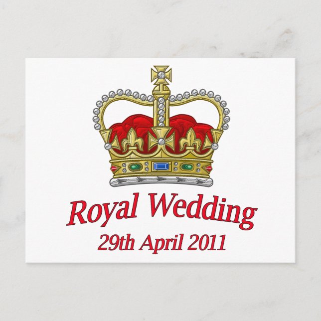 Carte Postale Mariage royal 29 avril 2011 (Devant)