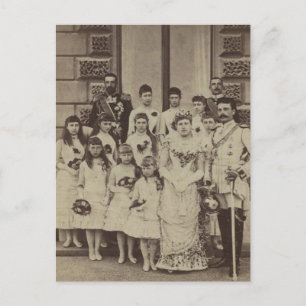 Carte Postale Mariage royal Princess Beatrice - famille