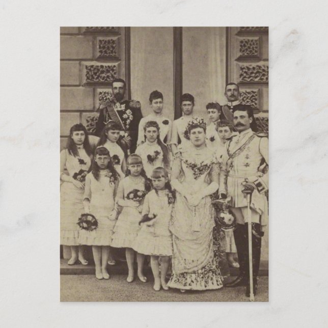 Carte Postale Mariage royal Princess Beatrice - famille (Devant)