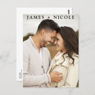 Carte Postale Mariage scanner de code QR moderne Réponse R.S.V.P