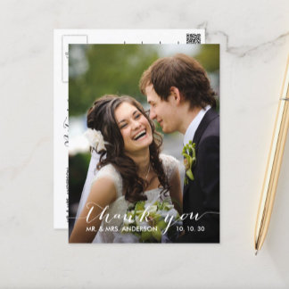 Carte postale Mariage simple écriture