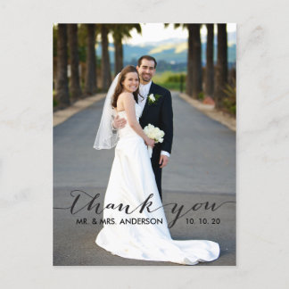 Carte postale Mariage simple écriture