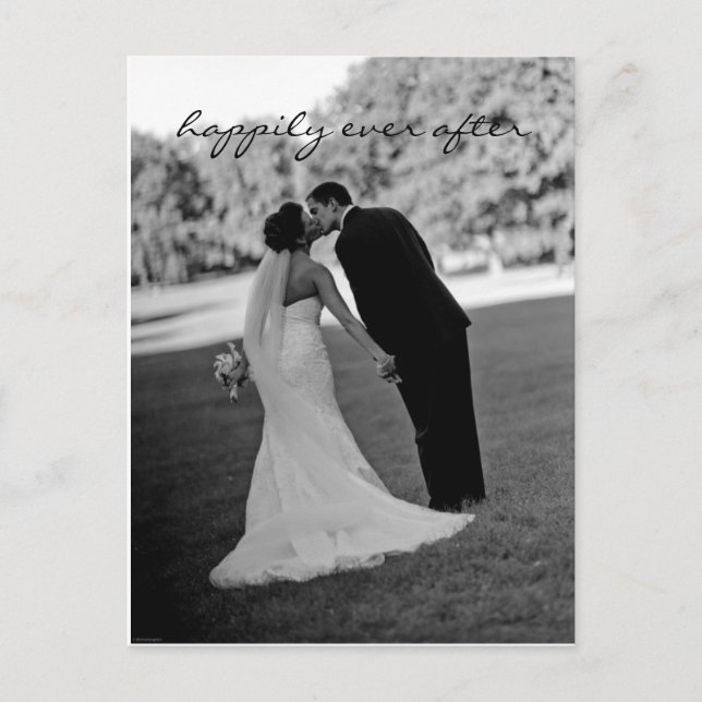 Carte postale mariage Thank You Note (Devant)