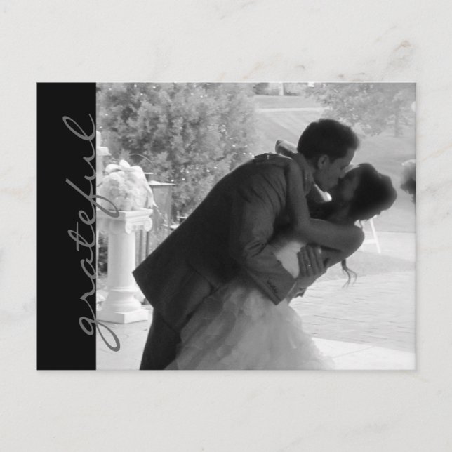 Carte postale mariage Thank You Note (Devant)