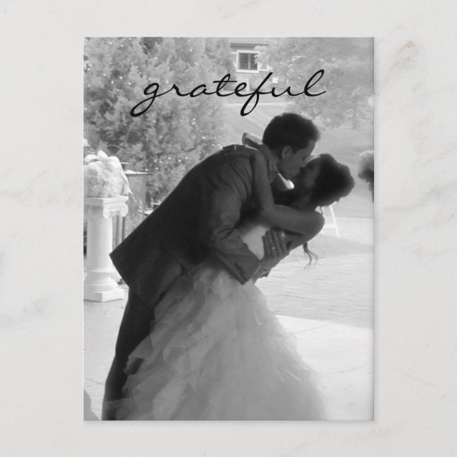 Carte postale mariage Thank You Note (Devant)
