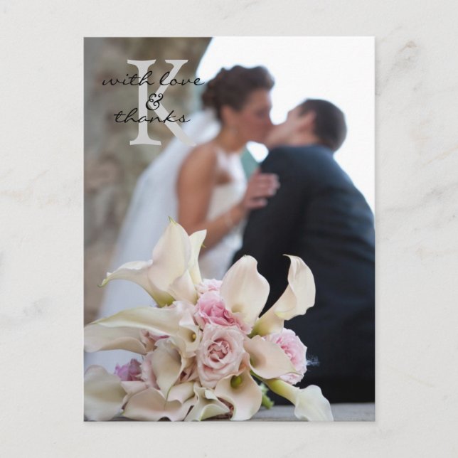 Carte postale mariage Thank You Note (Devant)