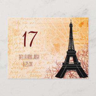 Carte postale Mariage Tour Eiffel