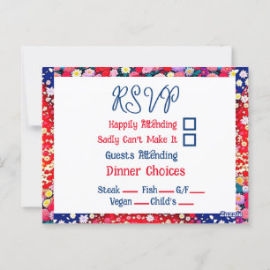 Carte Postale Mariage unique Anime Couple RSVP