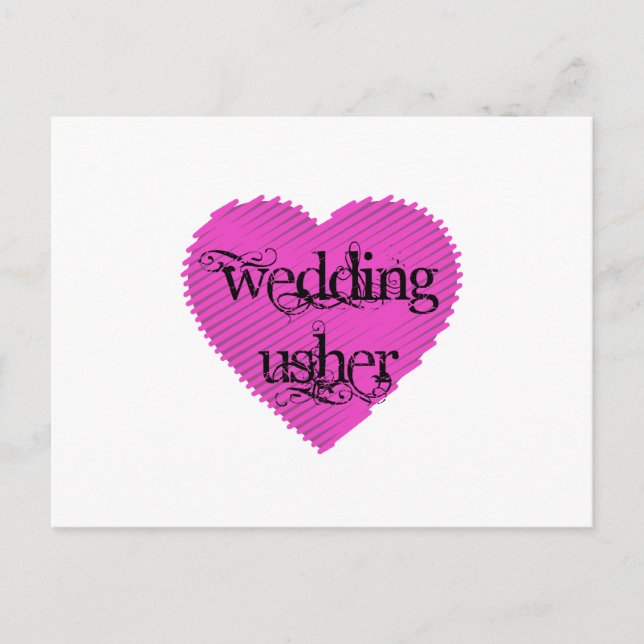 Carte Postale Mariage Usher (Devant)