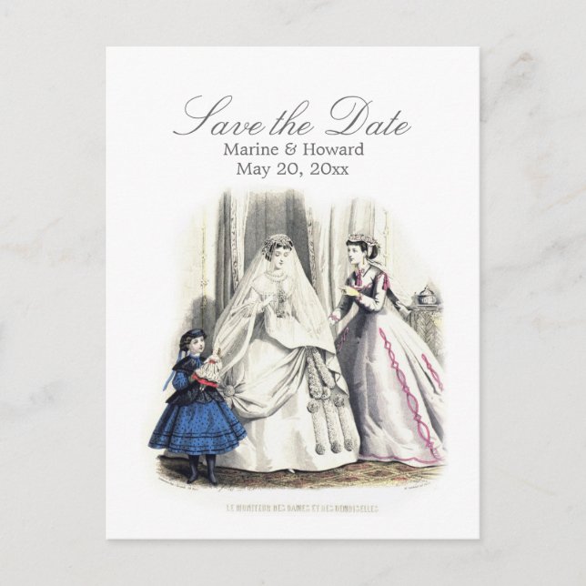 Carte postale Mariage victorien (Save the Day) (Devant)
