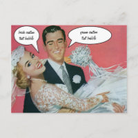 Mariage vintage Nouveaux mariés, mariée porteuse