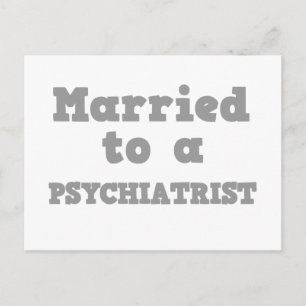CARTE POSTALE MARIÉ À UN PSYCHIATRIST