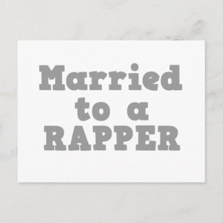 CARTE POSTALE MARIÉ À UN RAPPEUR