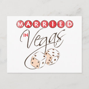 Carte Postale Marié à Vegas