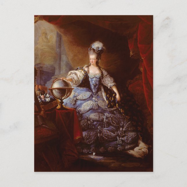 Carte Postale Marie Antoinett d'Autriche par Jean Baptiste Dagot (Devant)