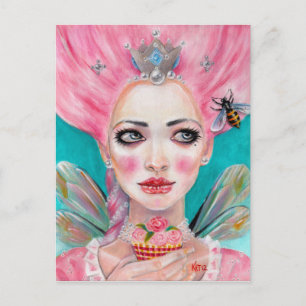Carte Postale Marie Antoinette Cupcake Féerie - Queen Bee