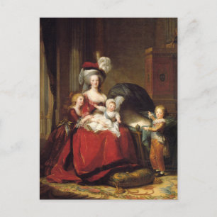 Carte Postale Marie Antoinette et ses enfants par Le Brun