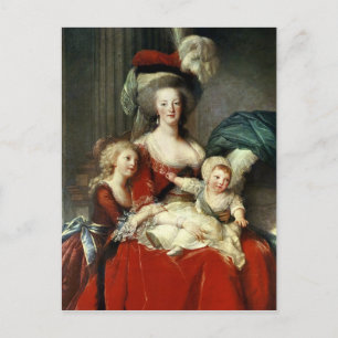 Carte Postale Marie-Antoinette et ses quatre enfants, 1787