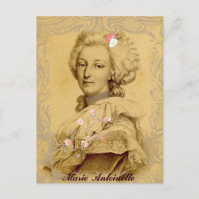 Carte Postale Marie Antoinette Illustration d'art modifié (Devant)