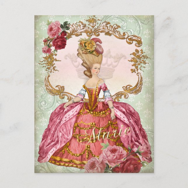 Carte postale Marie Antoinette Verseilles Queen (Devant)