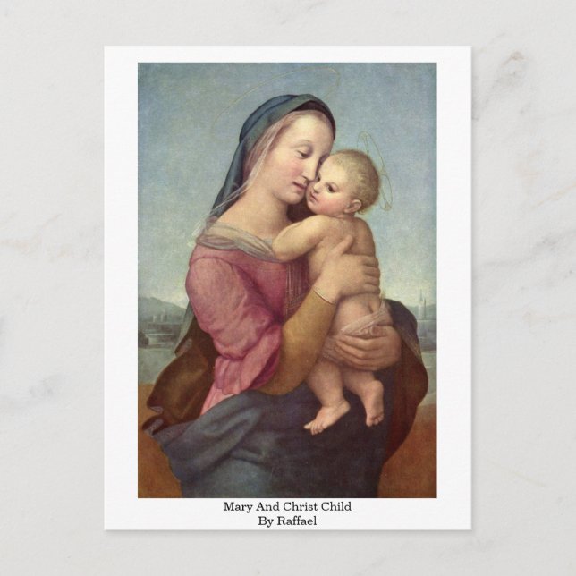 Carte Postale Marie Et Christ Enfant Par Raffael (Devant)