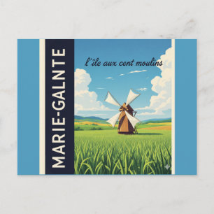 Carte Postale Marie-Galante Moulin Guadeloupe 
