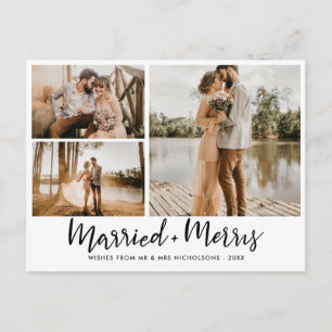 Carte Postale Marié & Joyeux   Script photo moderne