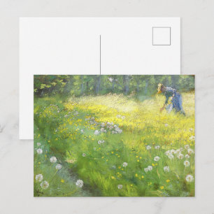 Carte Postale Marie Krøyer dans le jardin à Skagen-PS Kroyer