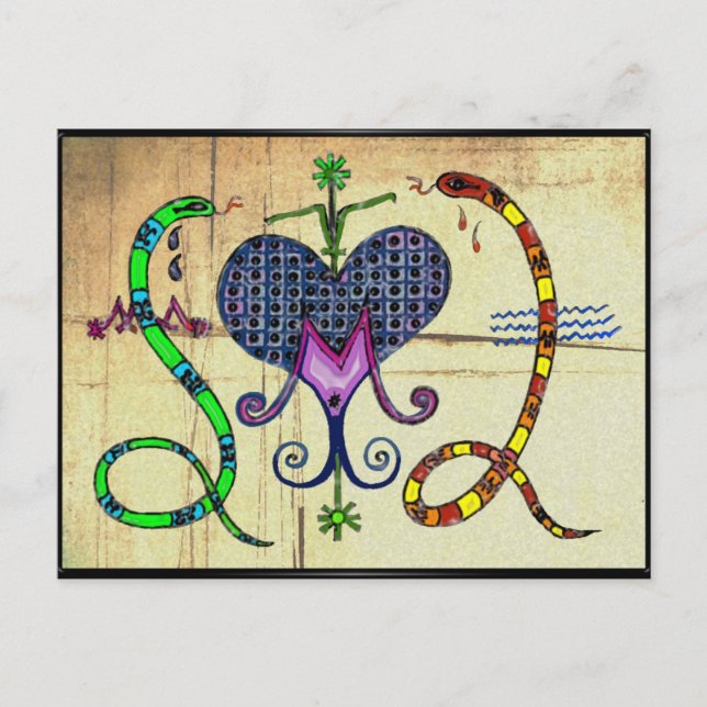 Carte Postale Marie Laveau Voodoo Vévé (Devant)